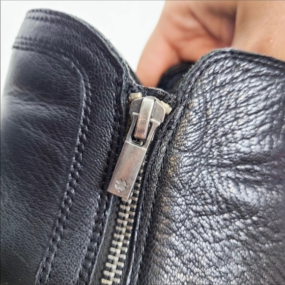 LUCKY BRAND Breah Leather Booties Boots 6.5 Black - Picture 6 of 9